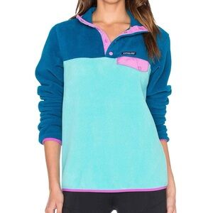 Patagonia Blue and Pink Sweatshirt